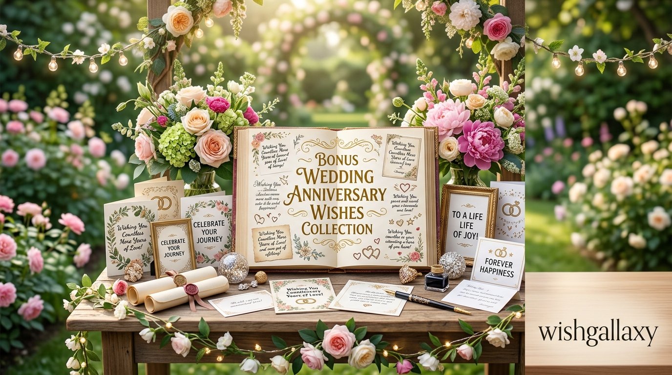 Bonus Wedding Anniversary Wishes Collection