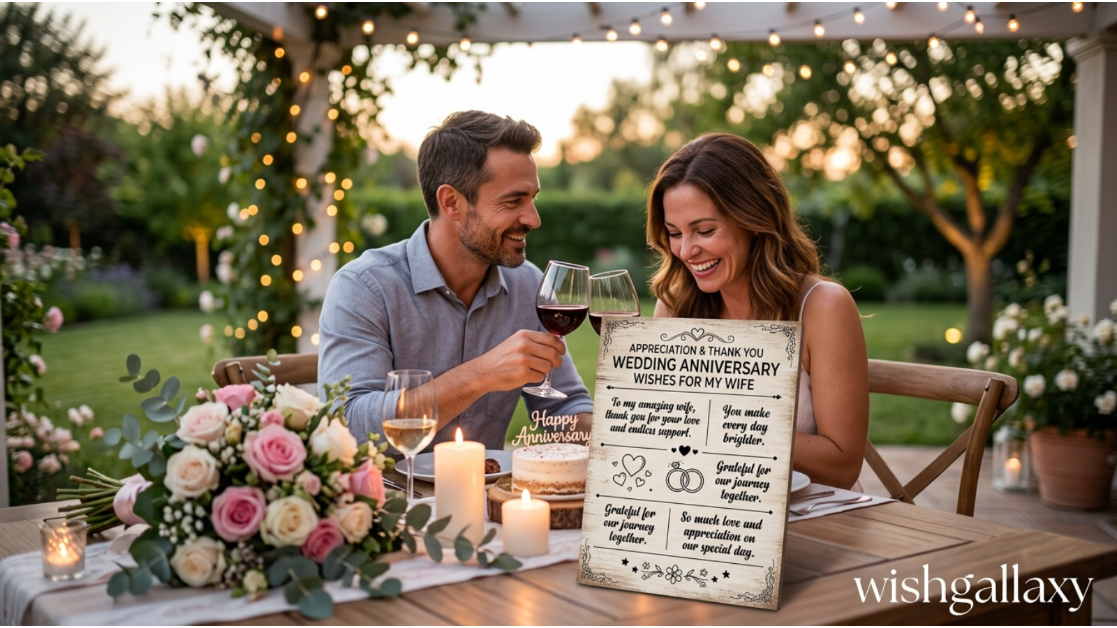 Appreciation and Thank You Wedding Anniversary Wishes for Wife