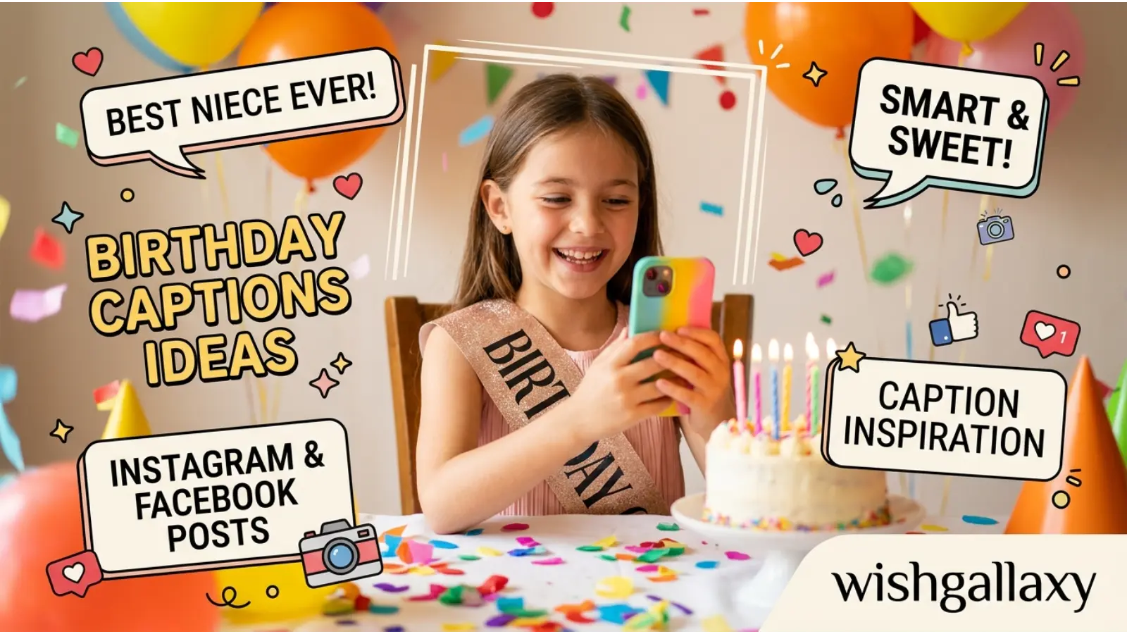 Instagram & Facebook Birthday Captions for Niece