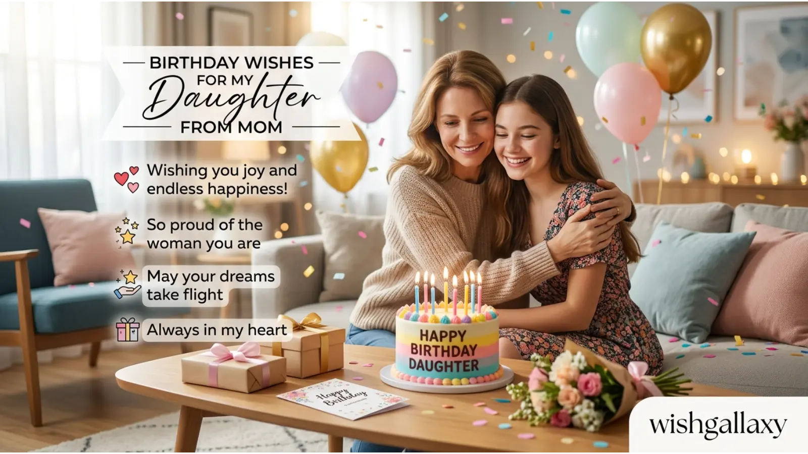 Birthday Wishes for Daughter from Mom