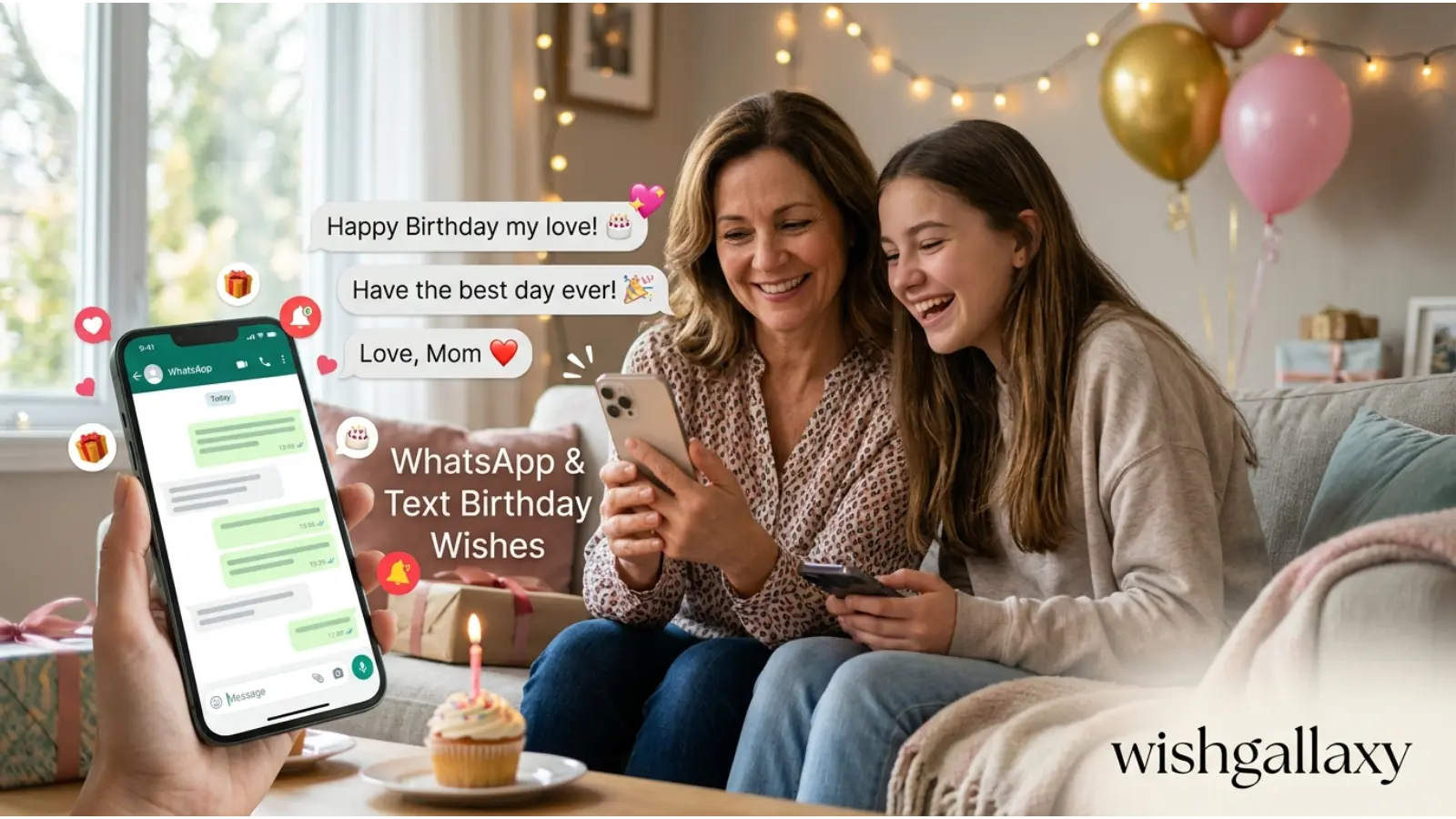 WhatsApp & Text Birthday Wishes for Daughter from Mom