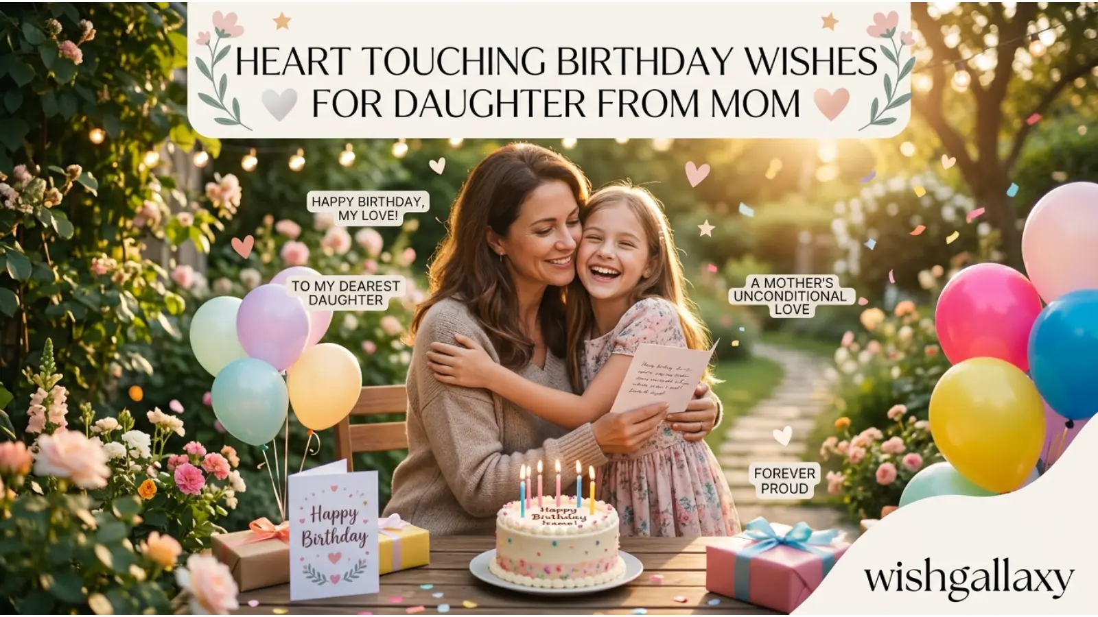 Heart Touching Birthday Wishes for Daughter from Mom