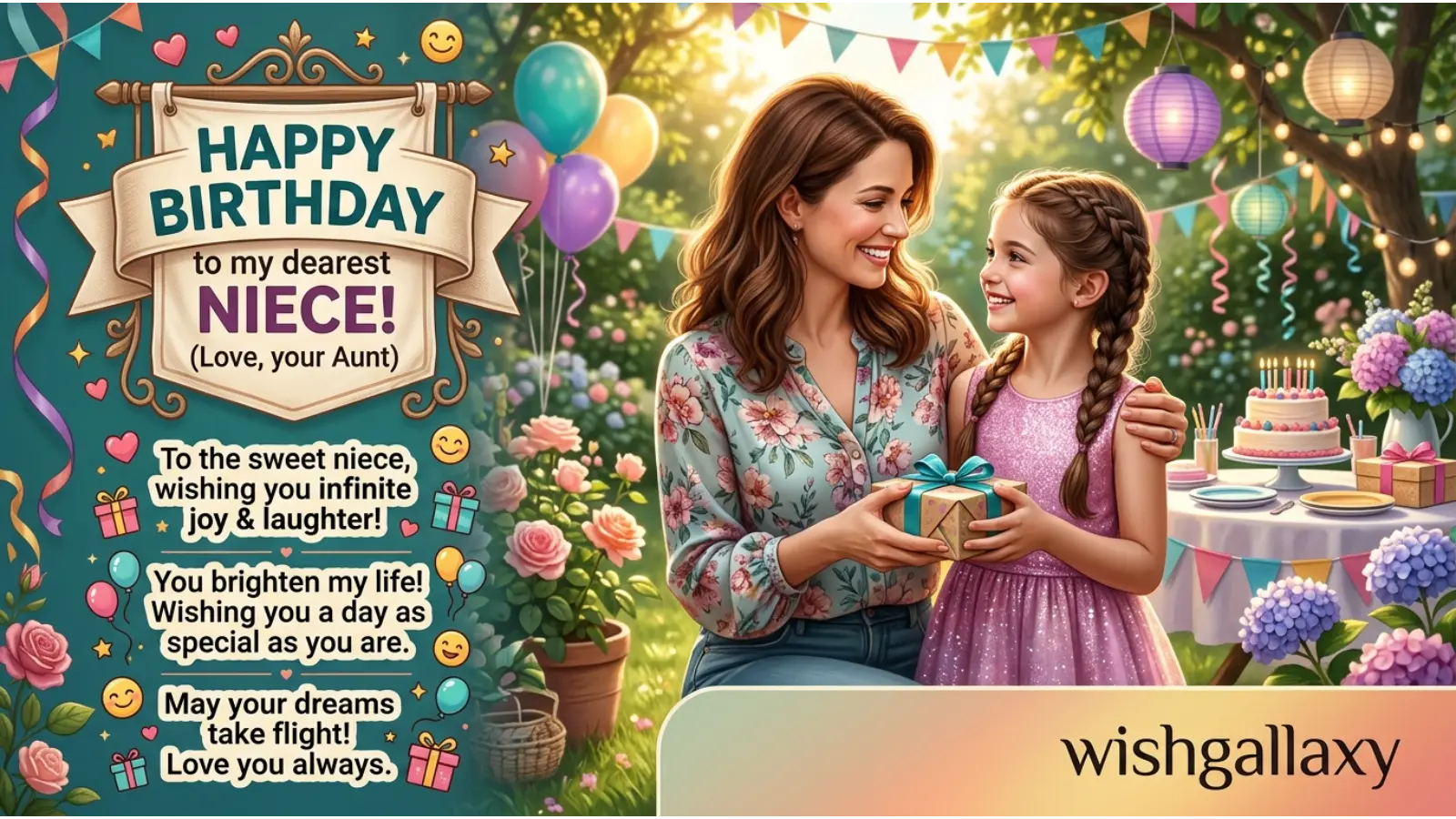 Birthday Wishes for Niece from Aunt