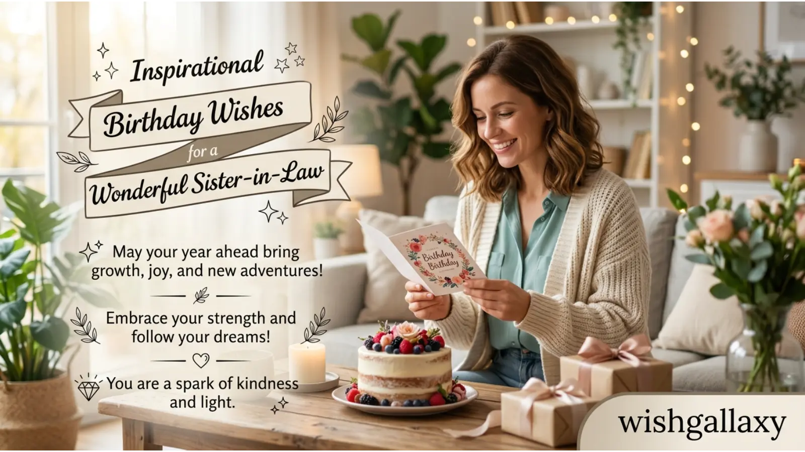 Inspirational Birthday Wishes for Sister in Law