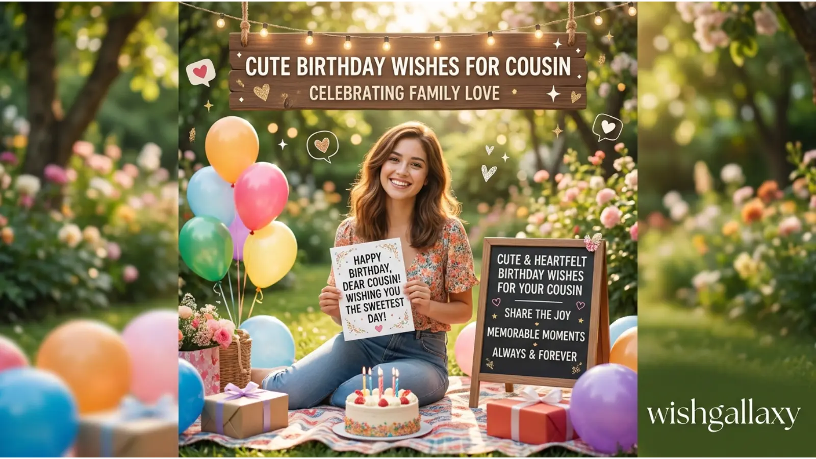 Cute Birthday Wishes for Cousin
