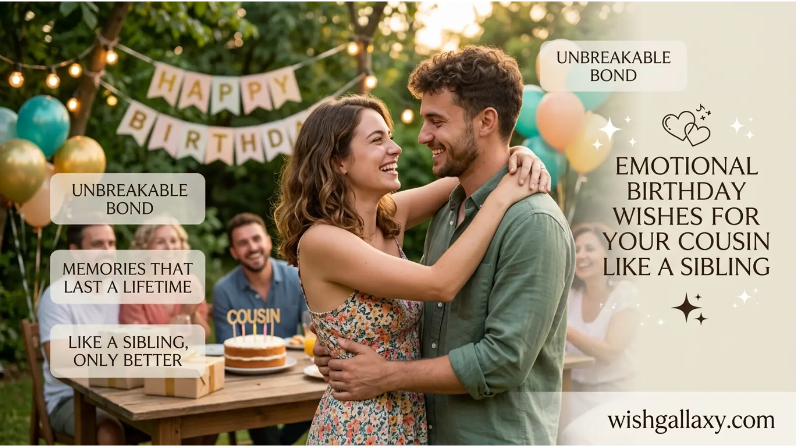 Emotional Birthday Wishes for Cousin Like a Sibling