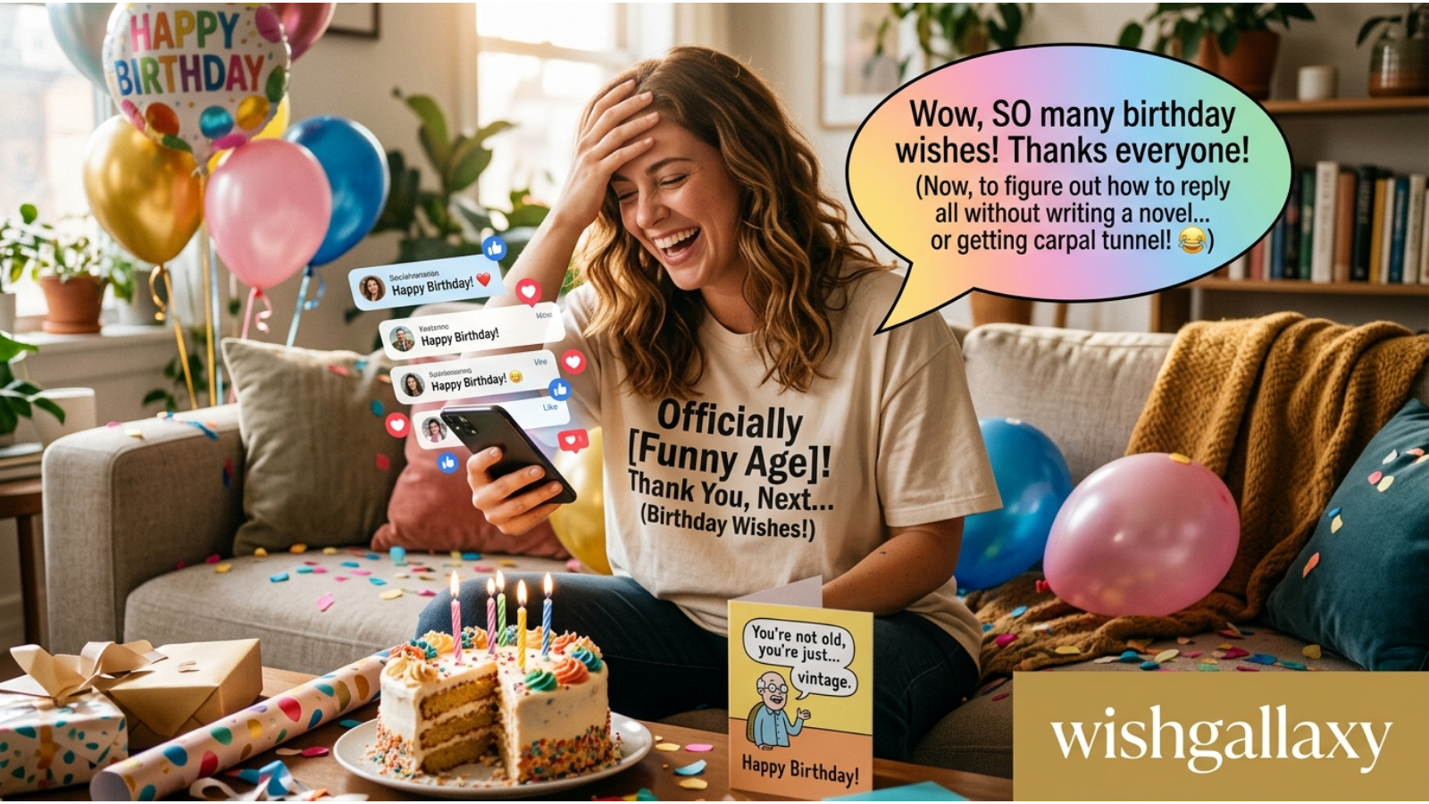 Funny Thanks for the Birthday Wishes