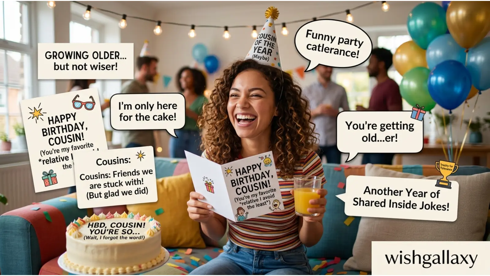 Funny Birthday Wishes for Cousin