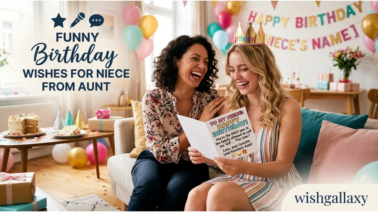 Funny Birthday Wishes for Niece from Aunt
