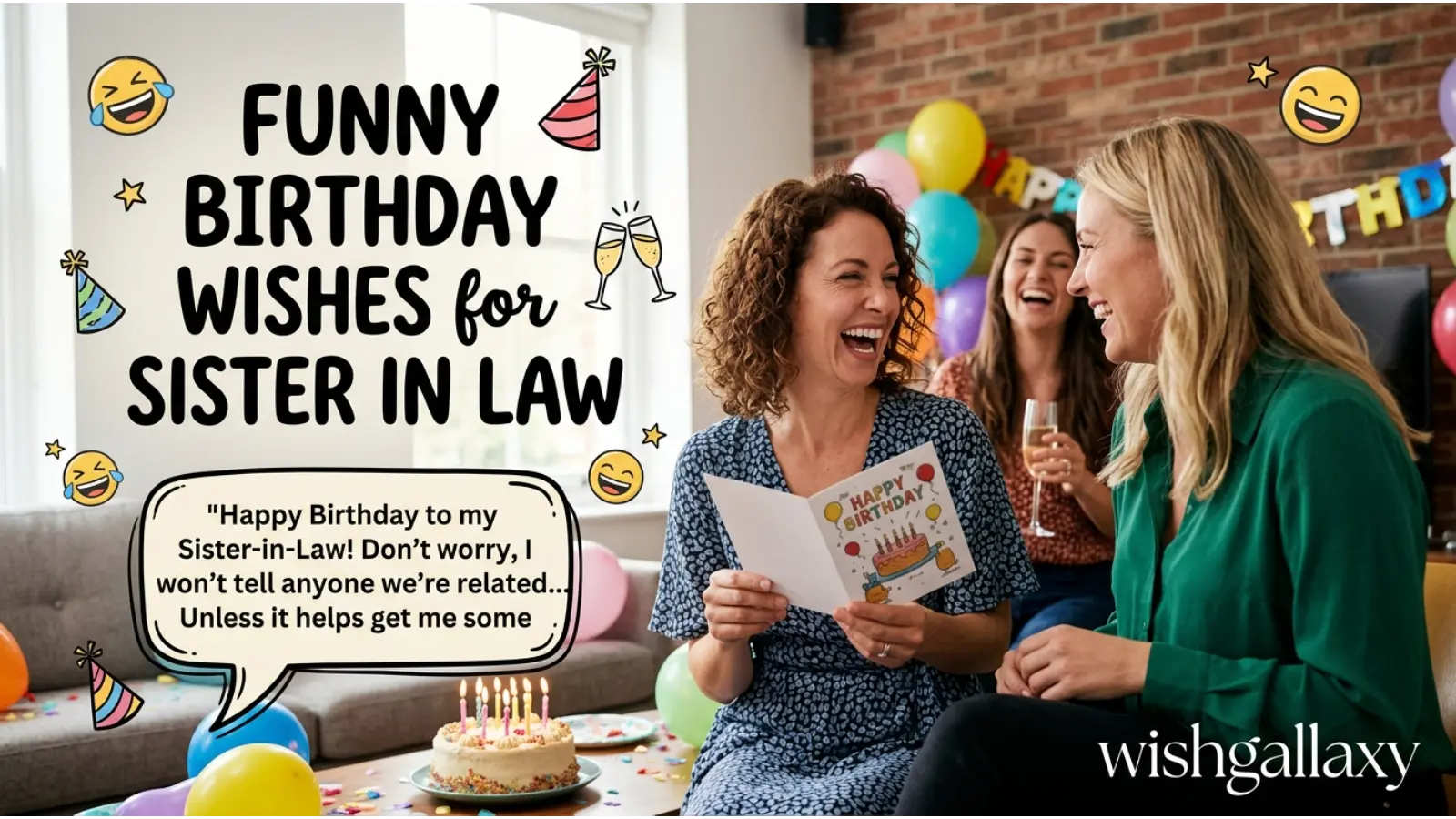 Funny Birthday Wishes for Sister in Law