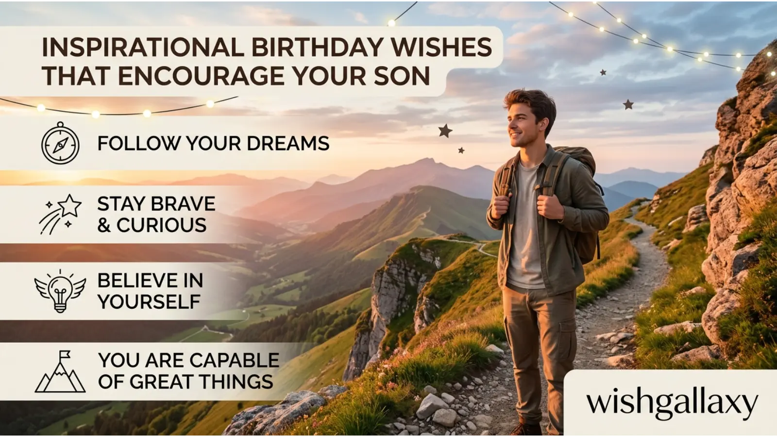 Inspirational Birthday Wishes That Encourage Your Son