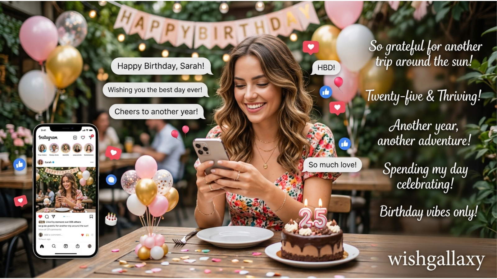 Instagram Captions and Social Media Birthday Wishes