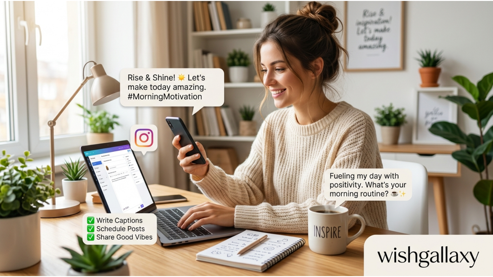 Instagram Captions and Social Media Motivational Morning Messages