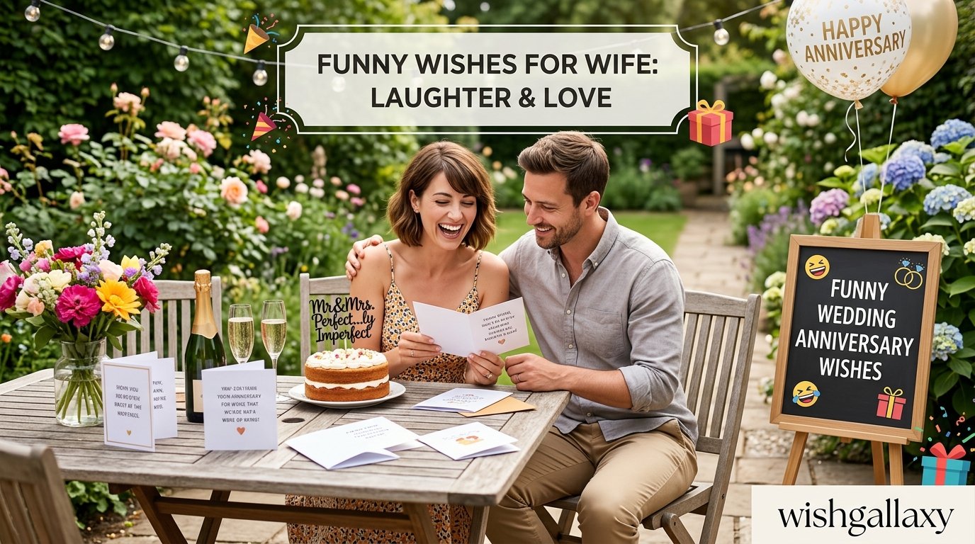 Funny Wedding Anniversary Wishes for Wife