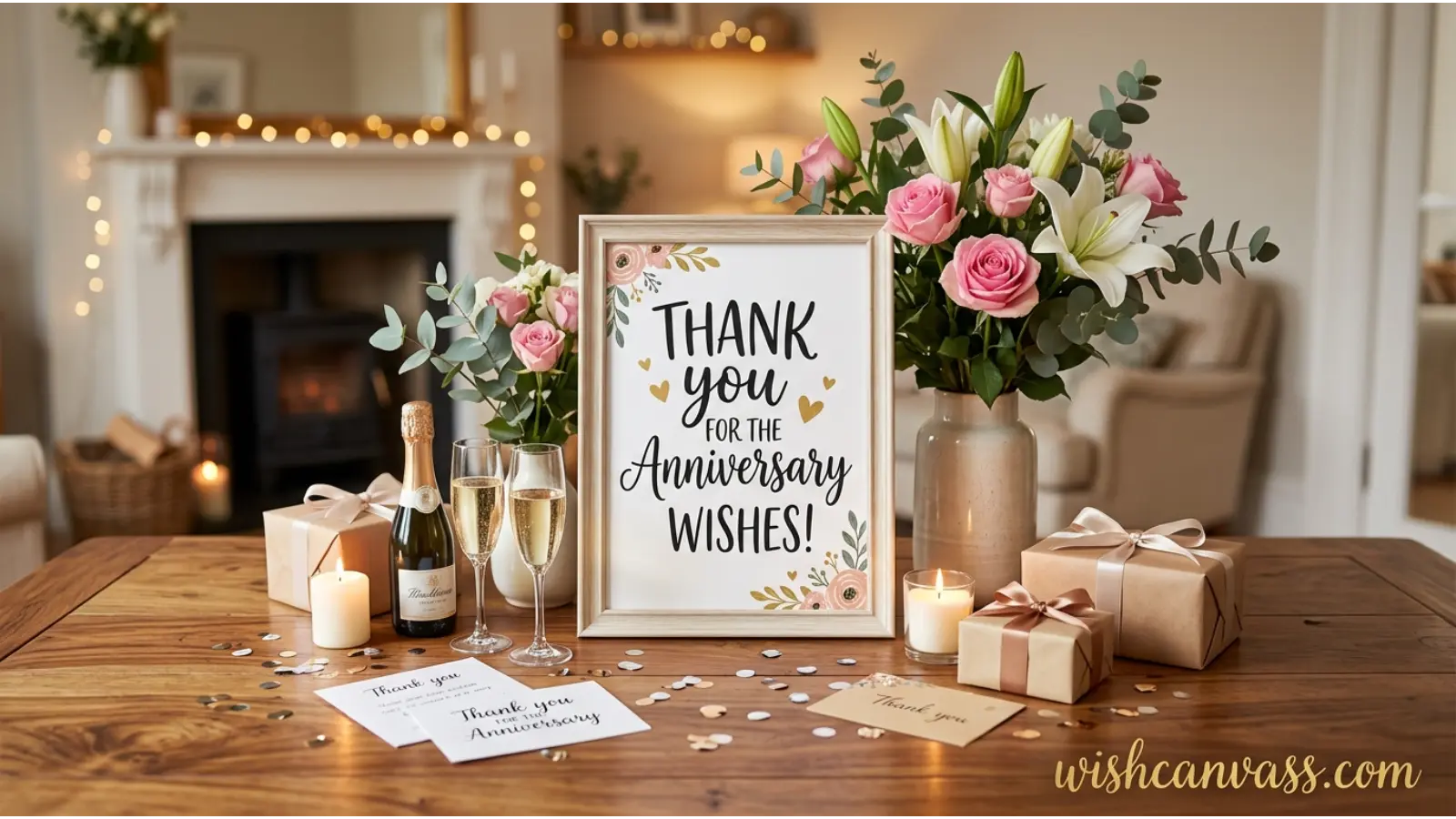 Short Thank You Message for Anniversary Wishes