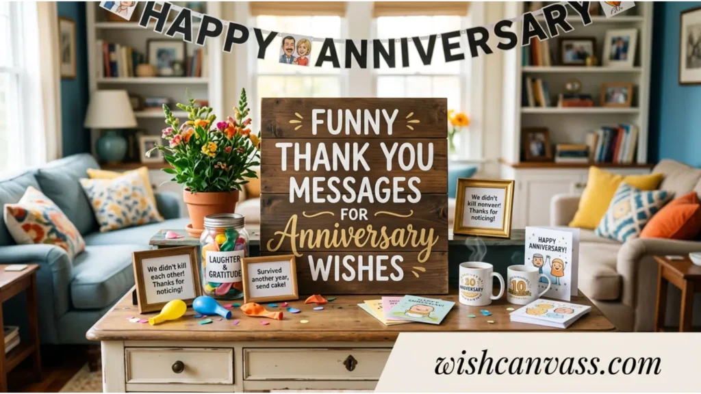 Funny Thank You Messages for Anniversary Wishes