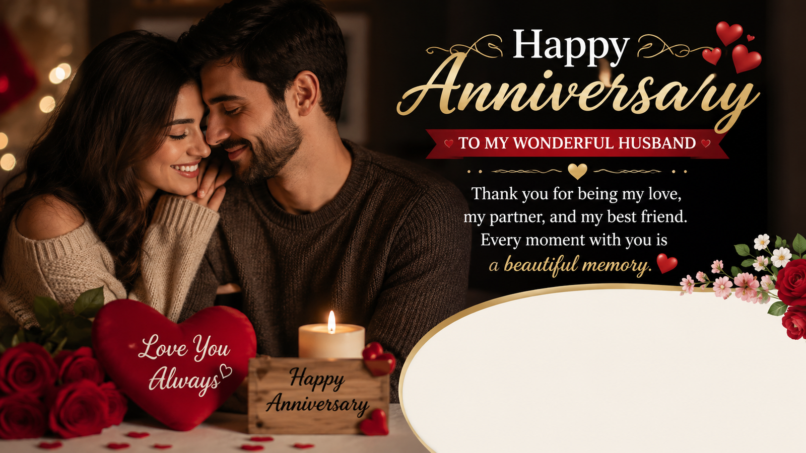 Hubby Wedding Anniversary Wishes for Husband